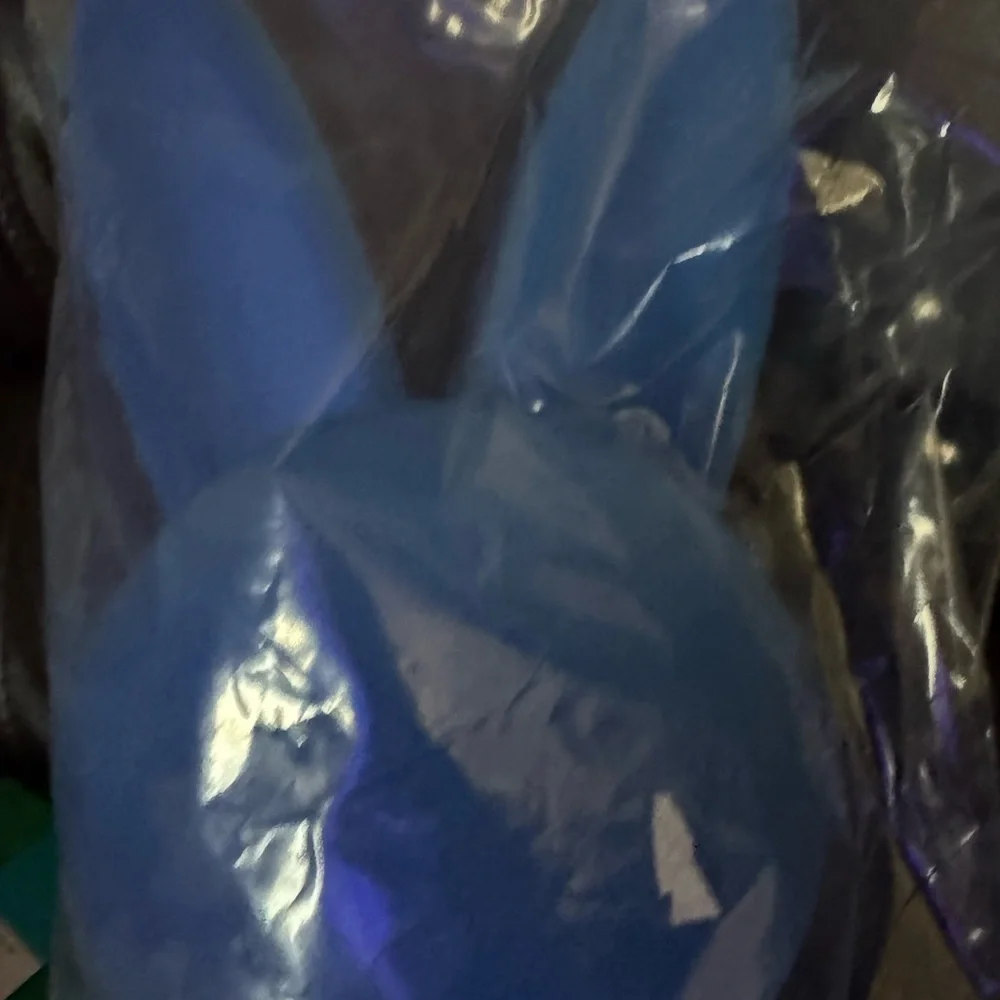 Giant 16 inch Easter Bunny bright Blue  NEW in plastic